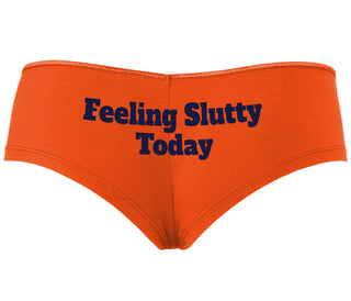 Feeling Slutty Today - Orange Boyshort