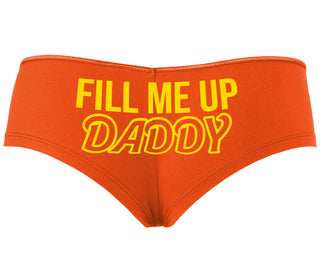 Fill Me Up Daddy - Orange Boyshort