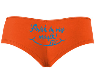 Finish In My Mouth - Orange Boyshort