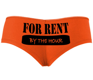 For Rent By The Hour - Orange Boyshort