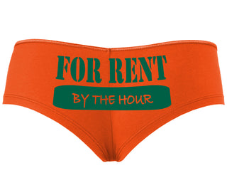 For Rent By The Hour - Orange Boyshort
