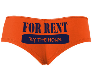 For Rent By The Hour - Orange Boyshort