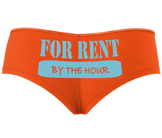 For Rent By The Hour - Orange Boyshort