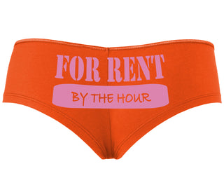 For Rent By The Hour - Orange Boyshort