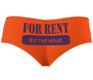 For Rent By The Hour - Orange Boyshort
