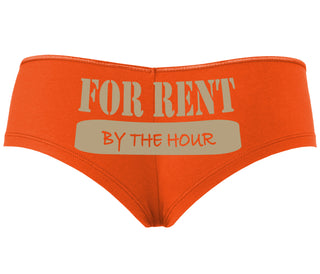 For Rent By The Hour - Orange Boyshort