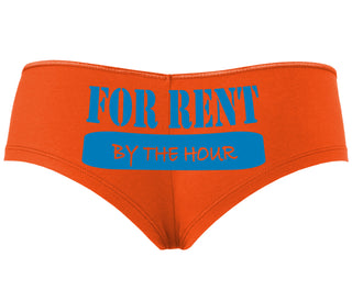 For Rent By The Hour - Orange Boyshort