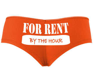 For Rent By The Hour - Orange Boyshort