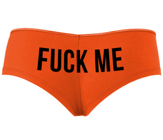 Fuck Me - Orange Boyshort
