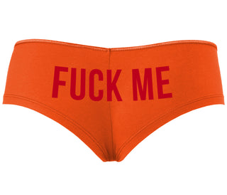 Fuck Me - Orange Boyshort