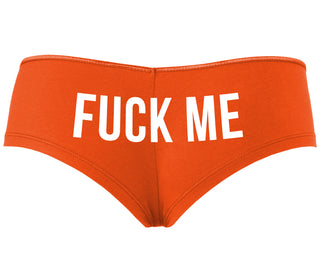 Fuck Me - Orange Boyshort