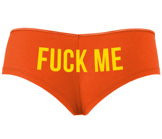 Fuck Me - Orange Boyshort
