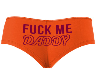 Fuck Me Daddy - Orange Boyshort
