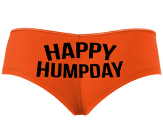 Happy Humpday - Orange Boyshort