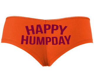 Happy Humpday - Orange Boyshort