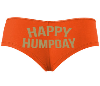 Happy Humpday - Orange Boyshort