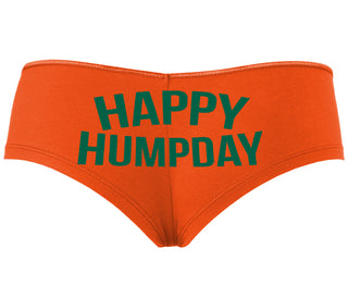 Happy Humpday - Orange Boyshort