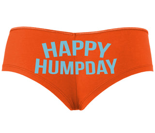 Happy Humpday - Orange Boyshort