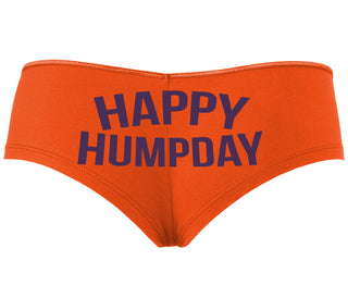 Happy Humpday - Orange Boyshort