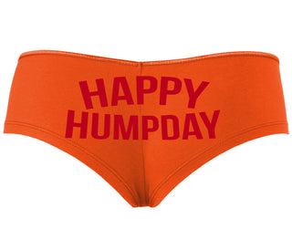 Happy Humpday - Orange Boyshort