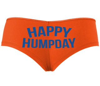 Happy Humpday - Orange Boyshort