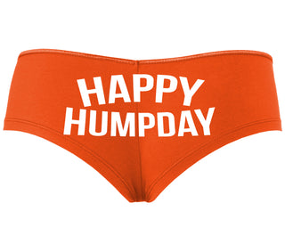 Happy Humpday - Orange Boyshort