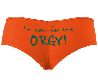 Here for the Orgy - Orange Boyshort