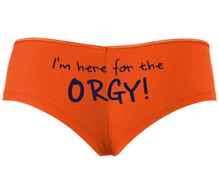 Here for the Orgy - Orange Boyshort