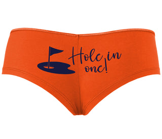 Hole In One - Funny Golf - Orange Boyshort