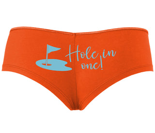 Hole In One - Funny Golf - Orange Boyshort