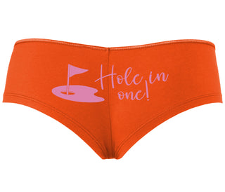 Hole In One - Funny Golf - Orange Boyshort