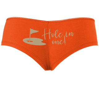 Hole In One - Funny Golf - Orange Boyshort