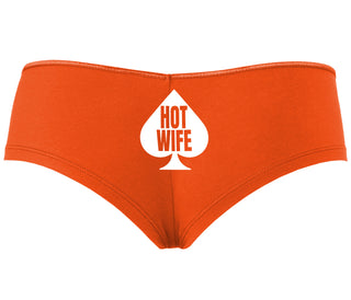 Hot Wife Spade Symbol - Orange Boyshort