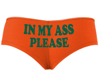 In My Ass Please - Orange Boyshort
