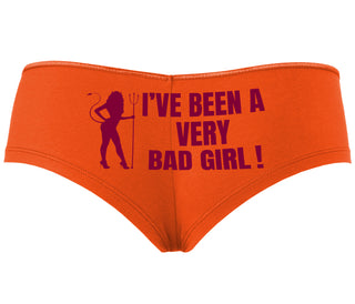 I've Been A Very Bad Girl - Orange Boyshort