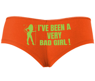 I've Been A Very Bad Girl - Orange Boyshort