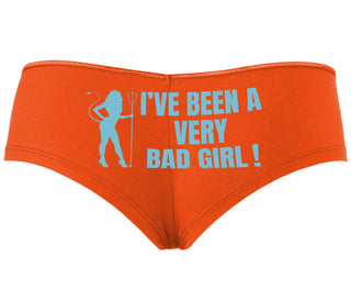 I've Been A Very Bad Girl - Orange Boyshort