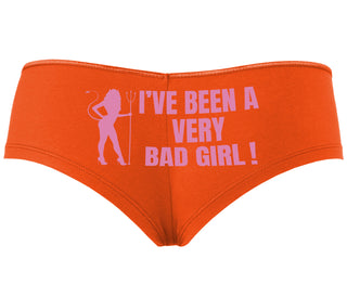I've Been A Very Bad Girl - Orange Boyshort