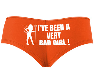 I've Been A Very Bad Girl - Orange Boyshort