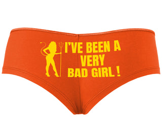 I've Been A Very Bad Girl - Orange Boyshort