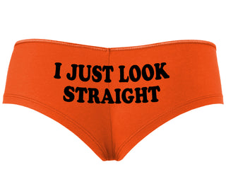 I Just Look Straight - Orange Boyshort