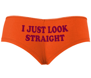 I Just Look Straight - Orange Boyshort