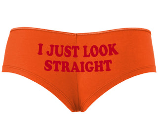 I Just Look Straight - Orange Boyshort