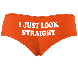 I Just Look Straight - Orange Boyshort