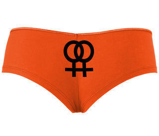 Lesbian Sign - Orange Boyshort