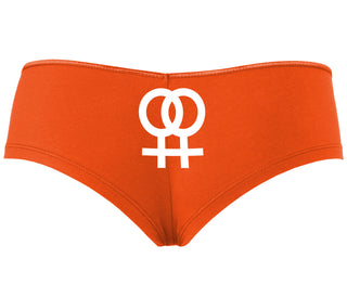 Lesbian Sign - Orange Boyshort
