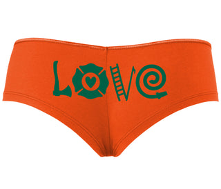 Love Fire Fighter - Orange Boyshort