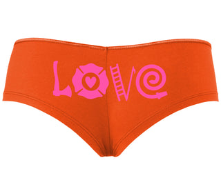 Love Fire Fighter - Orange Boyshort