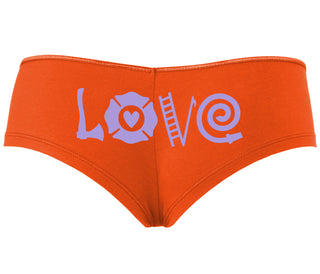 Love Fire Fighter - Orange Boyshort