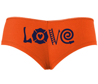 Love Fire Fighter - Orange Boyshort